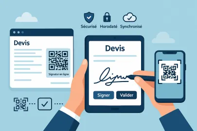 Capture du module Dolibarr Devis QR Code Signature - Lien de signature par QRCode par KSIDol pour entreprises et intégrateurs - communication